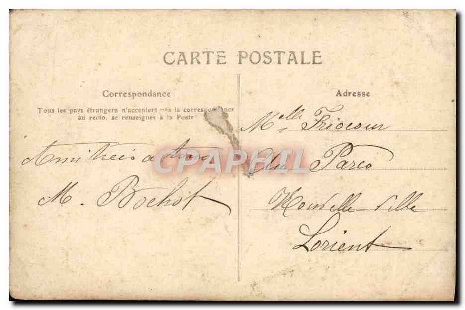 CPA Fantaisie Femme  — Verso