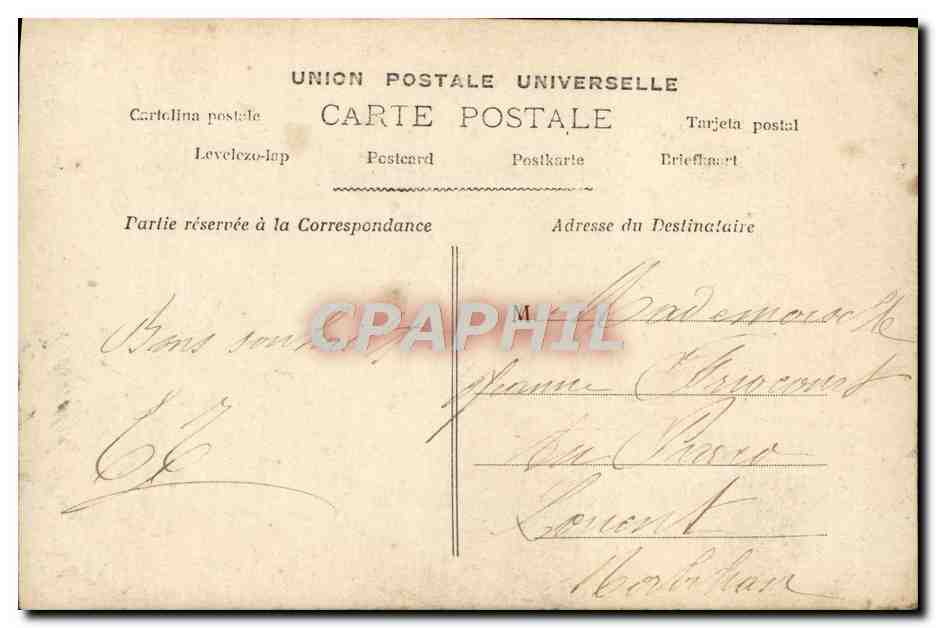 CPA Fantaisie Femme  — Rückseite