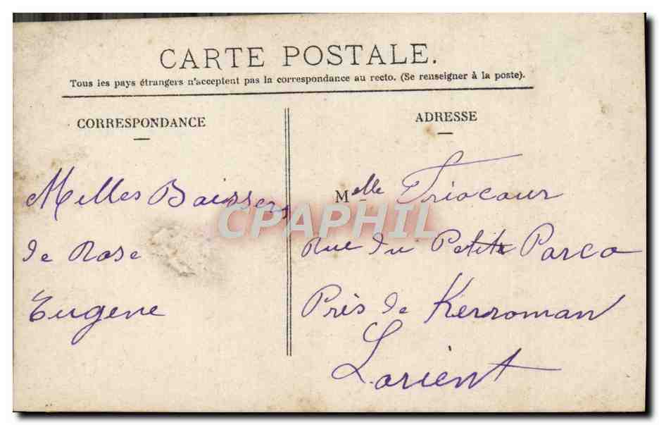 CPA Fantaisie Enfants — Rückseite