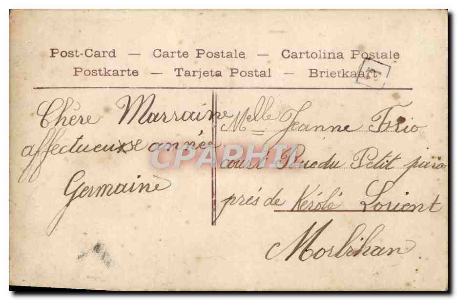 Deux jeunes filles — scène d'apprentissage — éditeur inconnu, n° 94 — Achterkant