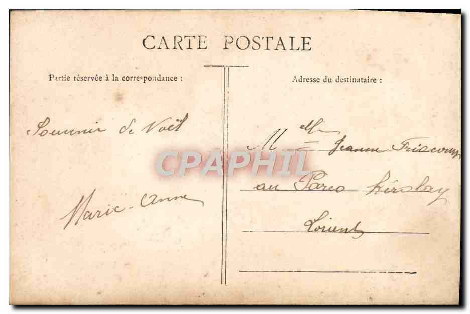 CPA Fantaisie Enfant Noel — Rückseite