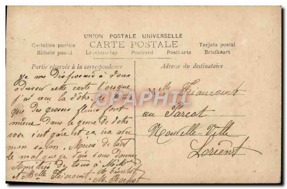CPA Fantaisie Enfant — Rückseite