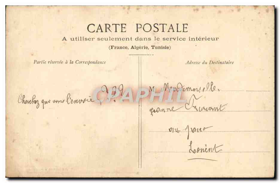 CPA Fantaisie Enfants Poisson d'avril  — Rückseite