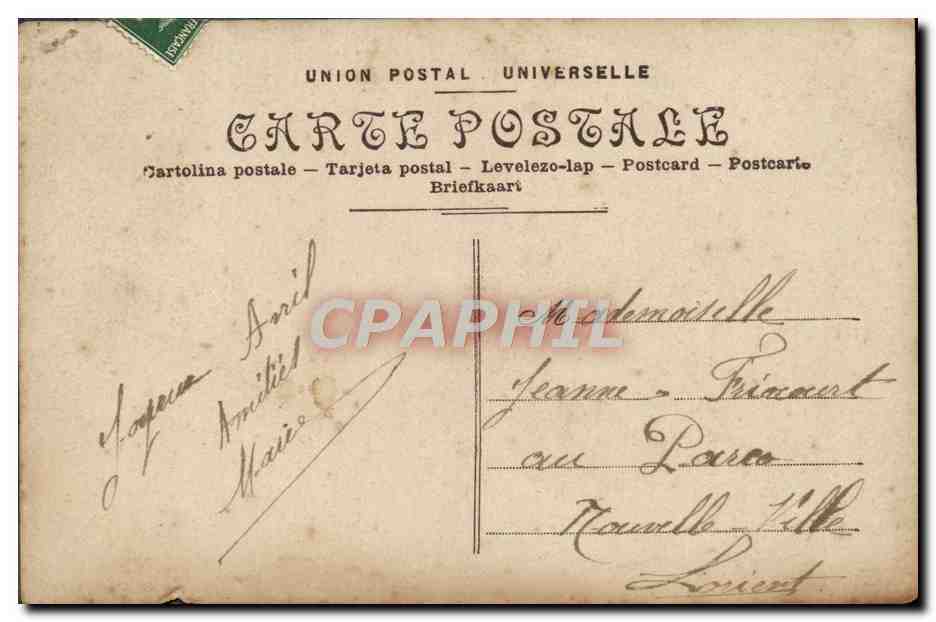 CPA Fantaisie Enfant — Rückseite