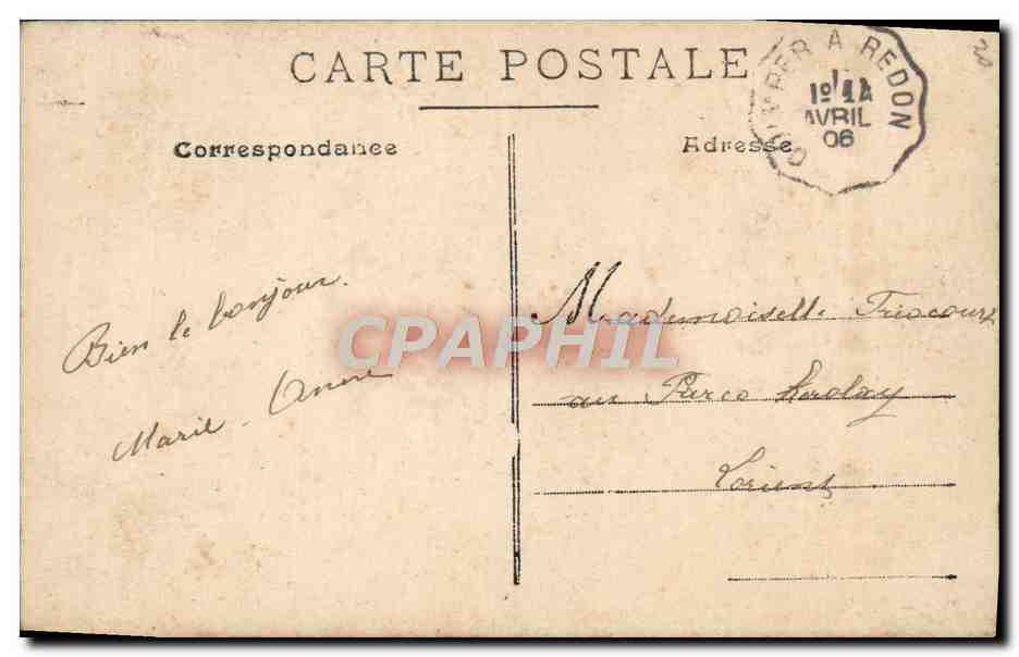 CPA Fantaisie Enfant Paques Oeuf — Rückseite