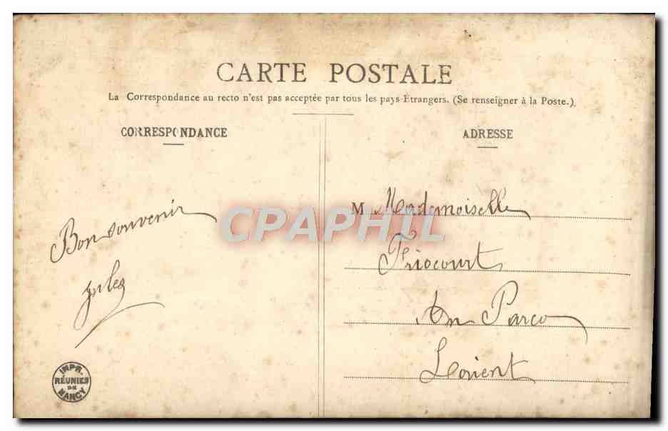 CPA Fantaisie Femme Amitie — Verso