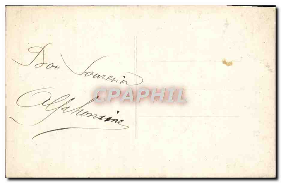 CPA Fantaisie Enfants Chein Traineau  — Verso