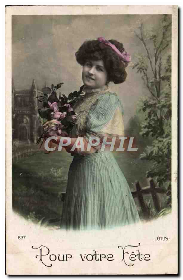 CPA Fantaisie Femme