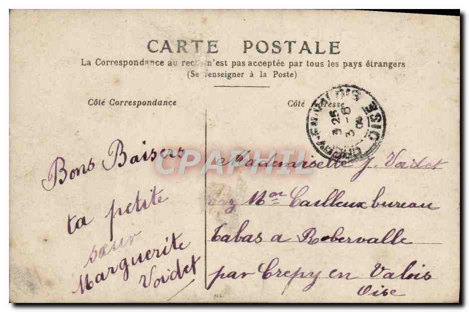 CPA Fantaisie Enfant — Verso