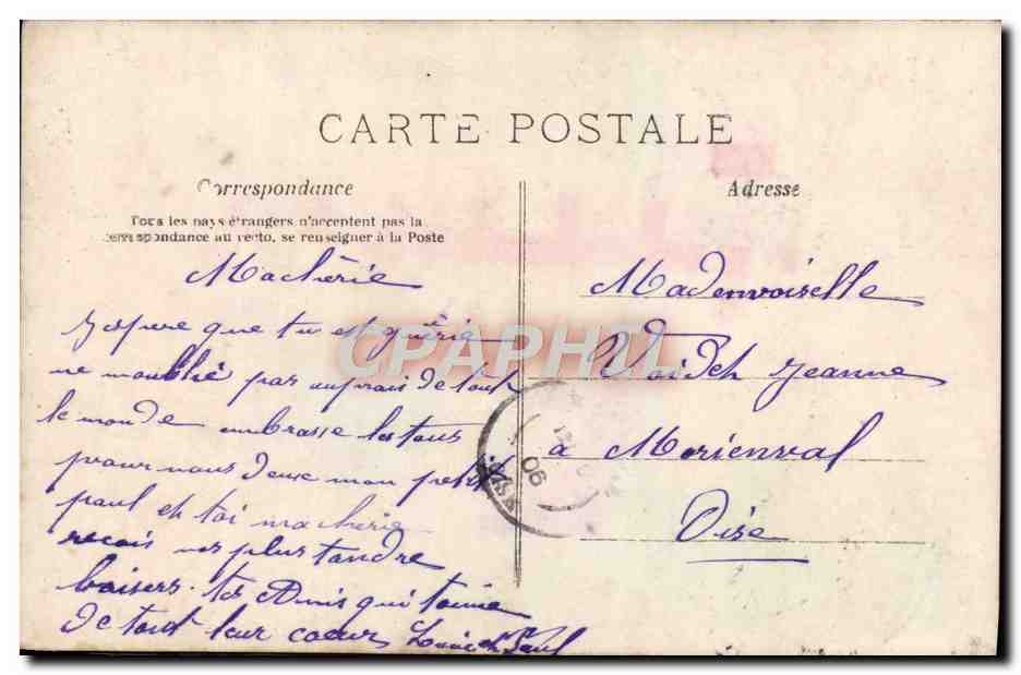 CPA Fantaisie Enfant Alsace Colombe — Rückseite