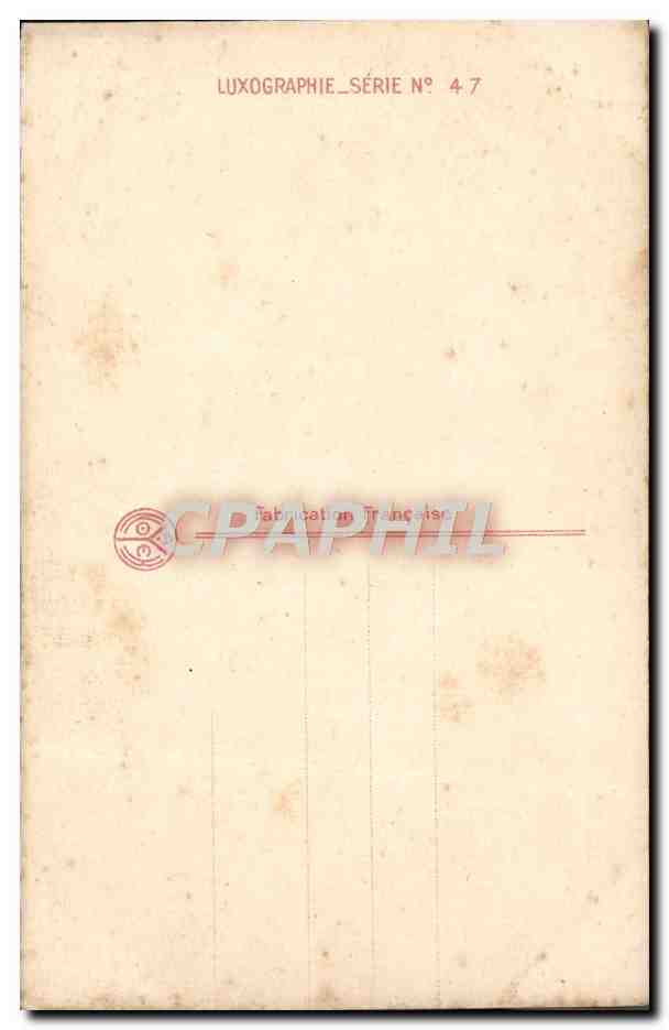 CPA Fantaisie Femme L'angelus — Verso