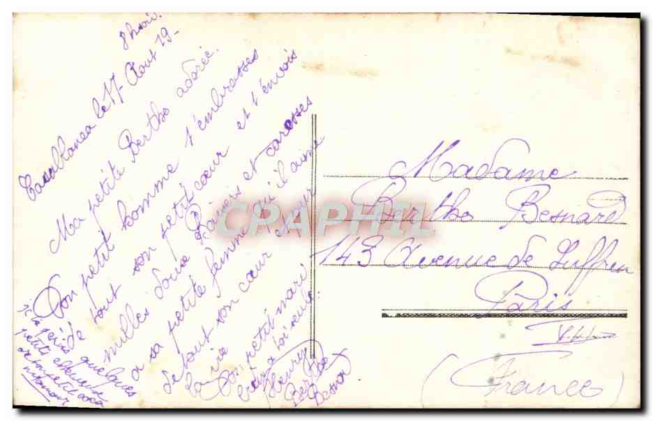 CPA Fantaisie Femme Moulin a vent — Rückseite