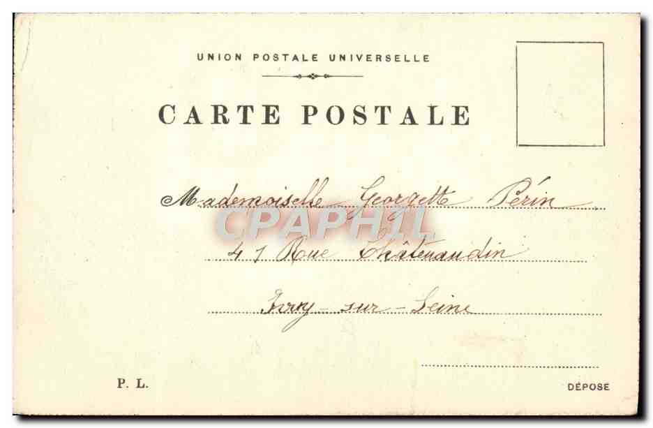 CPA Fantaisie Bateaux Voilies — Verso