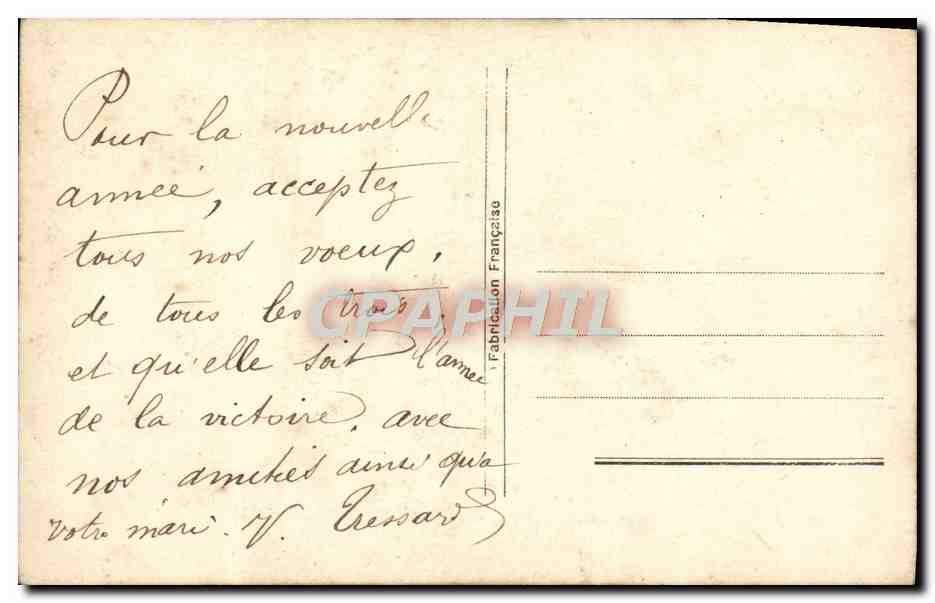 CPA Fantaisie Enfant Avion  — Rückseite