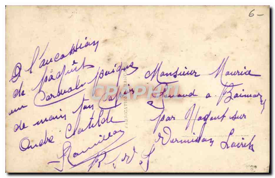 CPA Fantaisie Femme Oeufs Paques — Rückseite