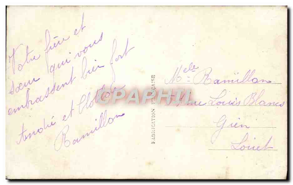 CPA Fantaisie Homme oeufs Paques — Rückseite