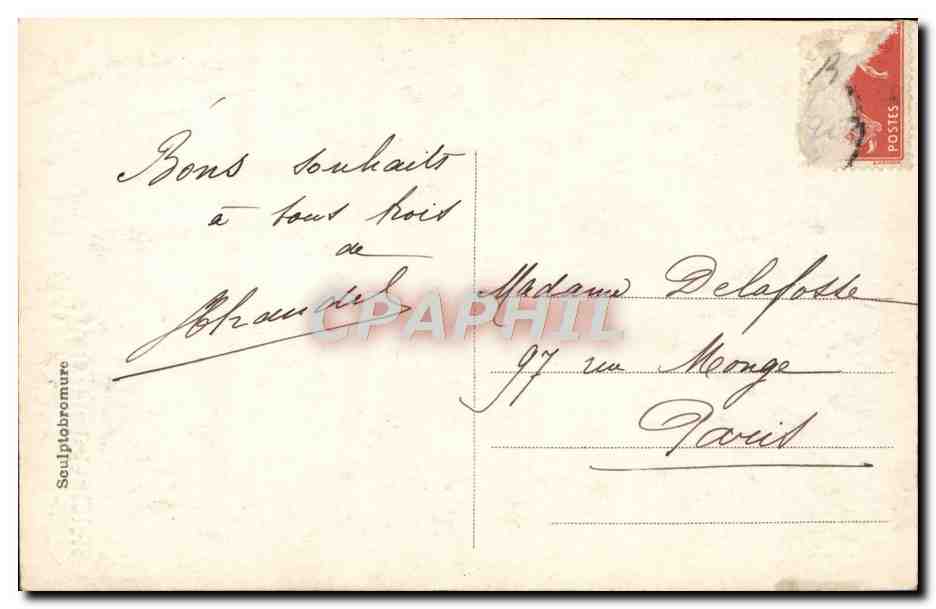 La Fortuna — Buena Año 1912 — Delamaison, París, n°161 — Reverso