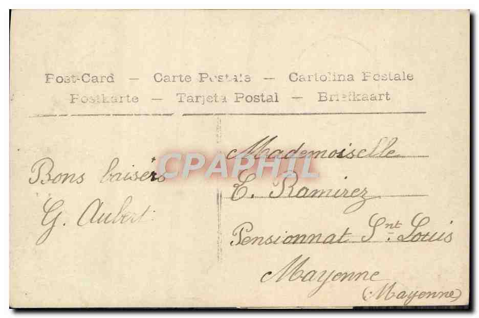 CPA Fantaisie Enfant Bebe Trefle  — Rückseite