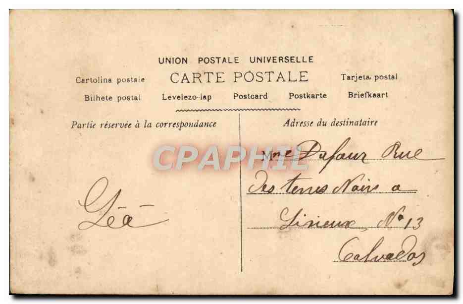 CPA Fantaisie Enfant Sabot Noel  — Verso