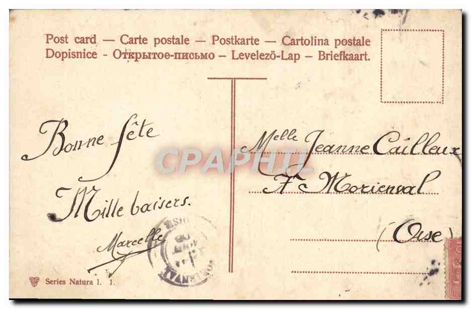 CPA Fantaisie Fleurs Muguet — Verso