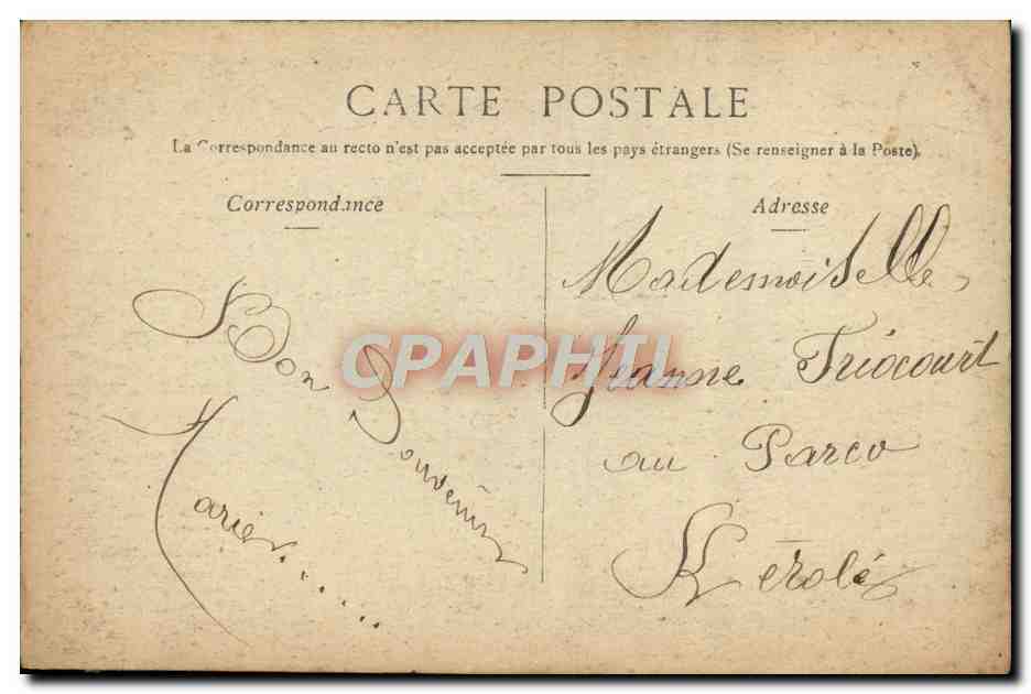 CPA Fantaisie Femme — Rückseite