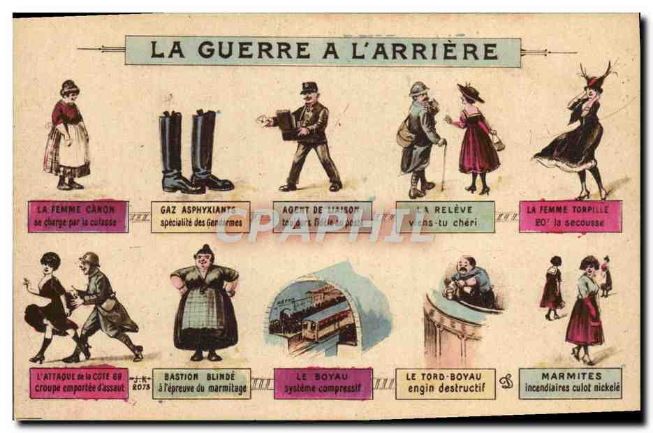 CPA La Guerre A L'Arriere Militaria 