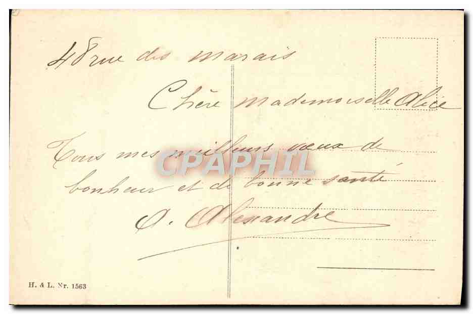 CPA Bonne Annee Enfants Avion  — Rückseite