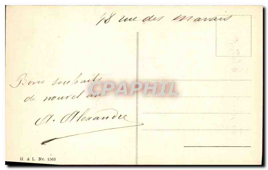 CPA Bonne Annee Enfants Avion — Rückseite