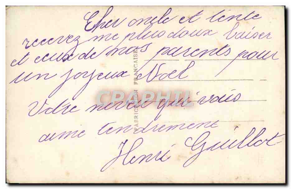 CPA Fantaisie Fleurs — Verso