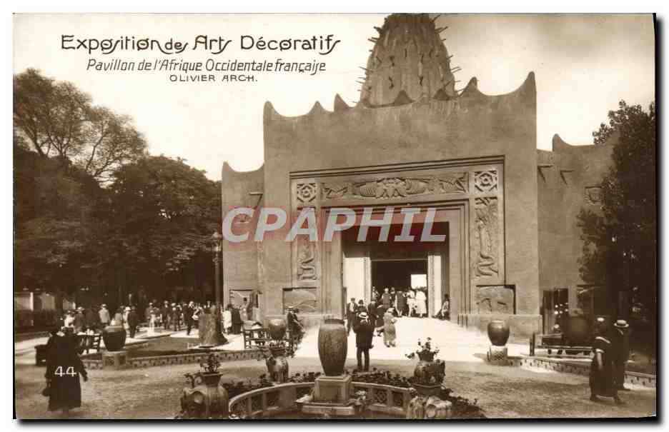 CPA Exposition des Arts Decoratifs Pavillon de l'Afrique Occidentale francaise
