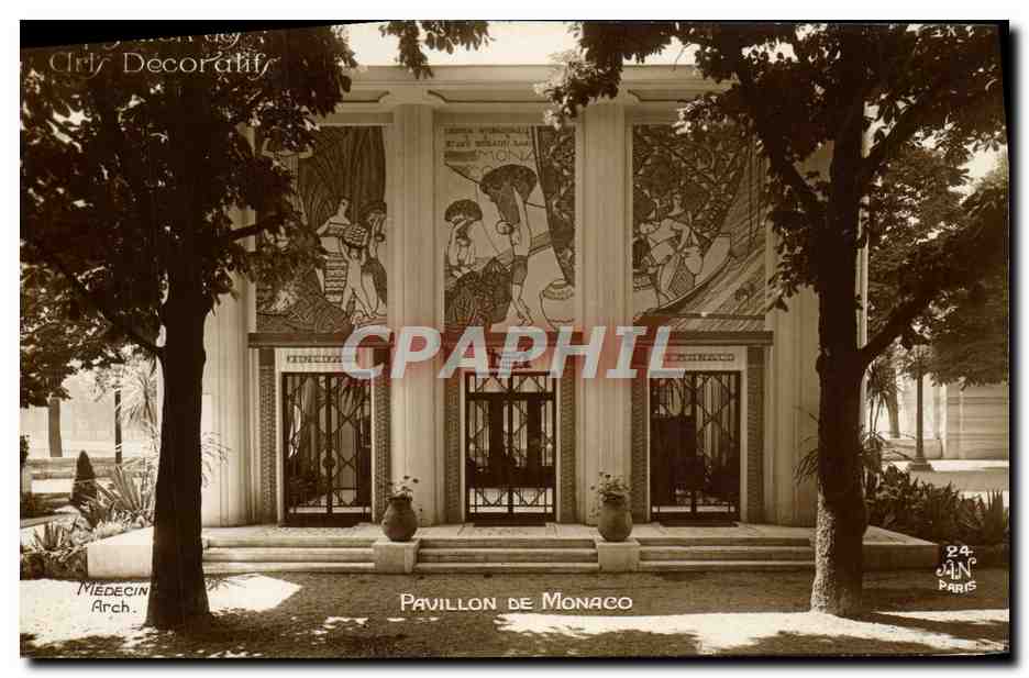 CPA Exposition des Arts Decoratifs Pavillon De Manoco