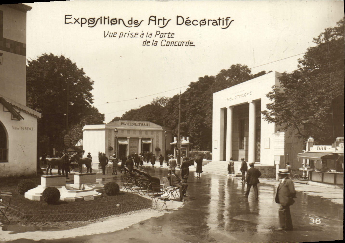 CPA Exposition Des Arts Decoratifs Vue Prise A La Porte De La Concorde