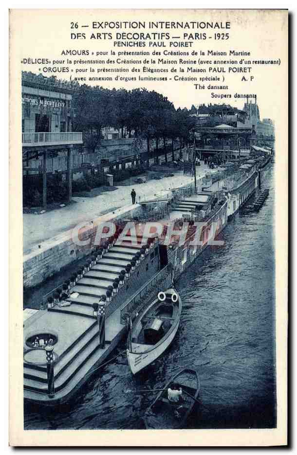 CPA Exposition Internationale Des Arts Decoratifs Paris Peniches Paul Poiret