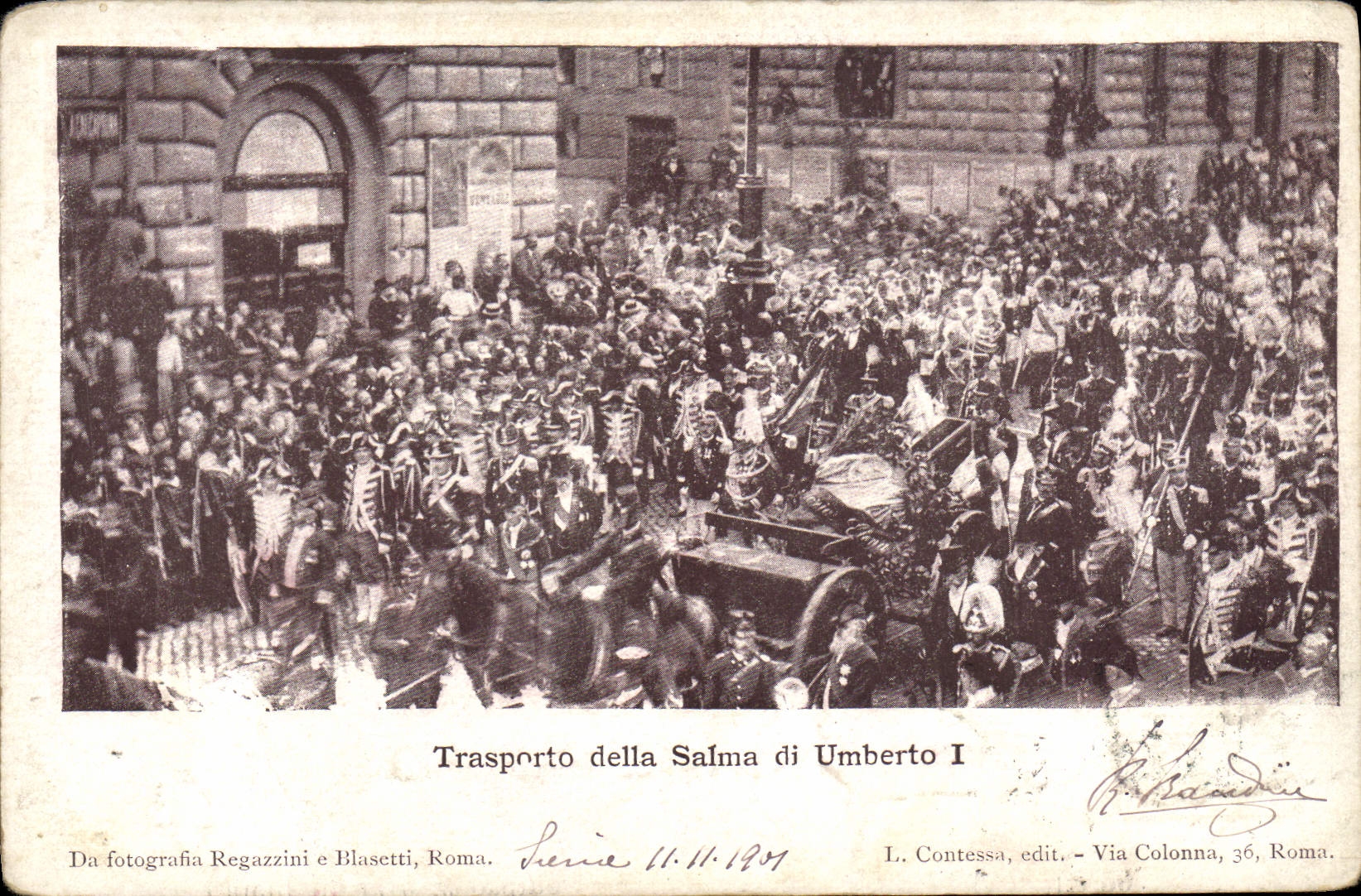 CPA Trsaporto Della Salma Di umberto Roma