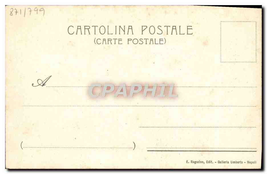 CPA Napoli il Vesuvio  — Verso