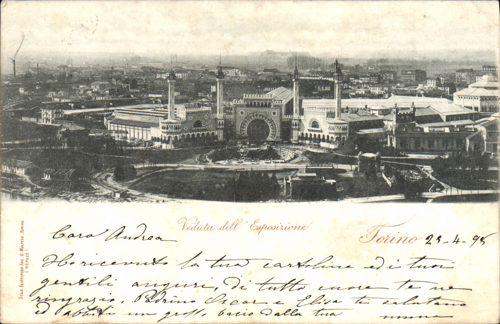 CPA Veduta della Esposizione Torino
