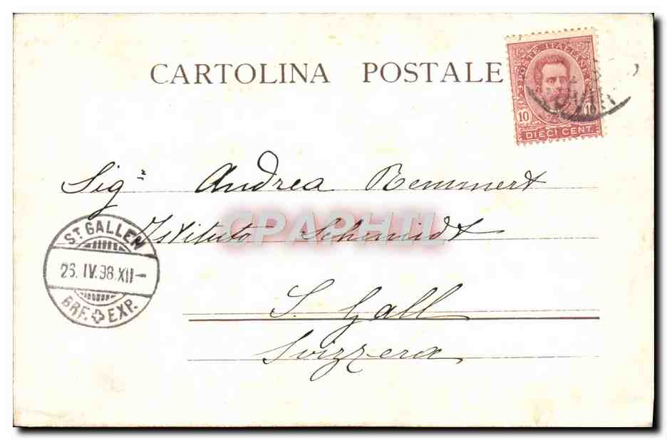 CPA Veduta della Esposizione Torino — Rückseite