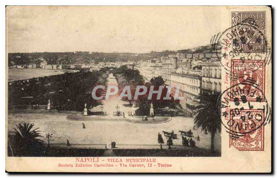 CPA Napoli Villa Municipale 