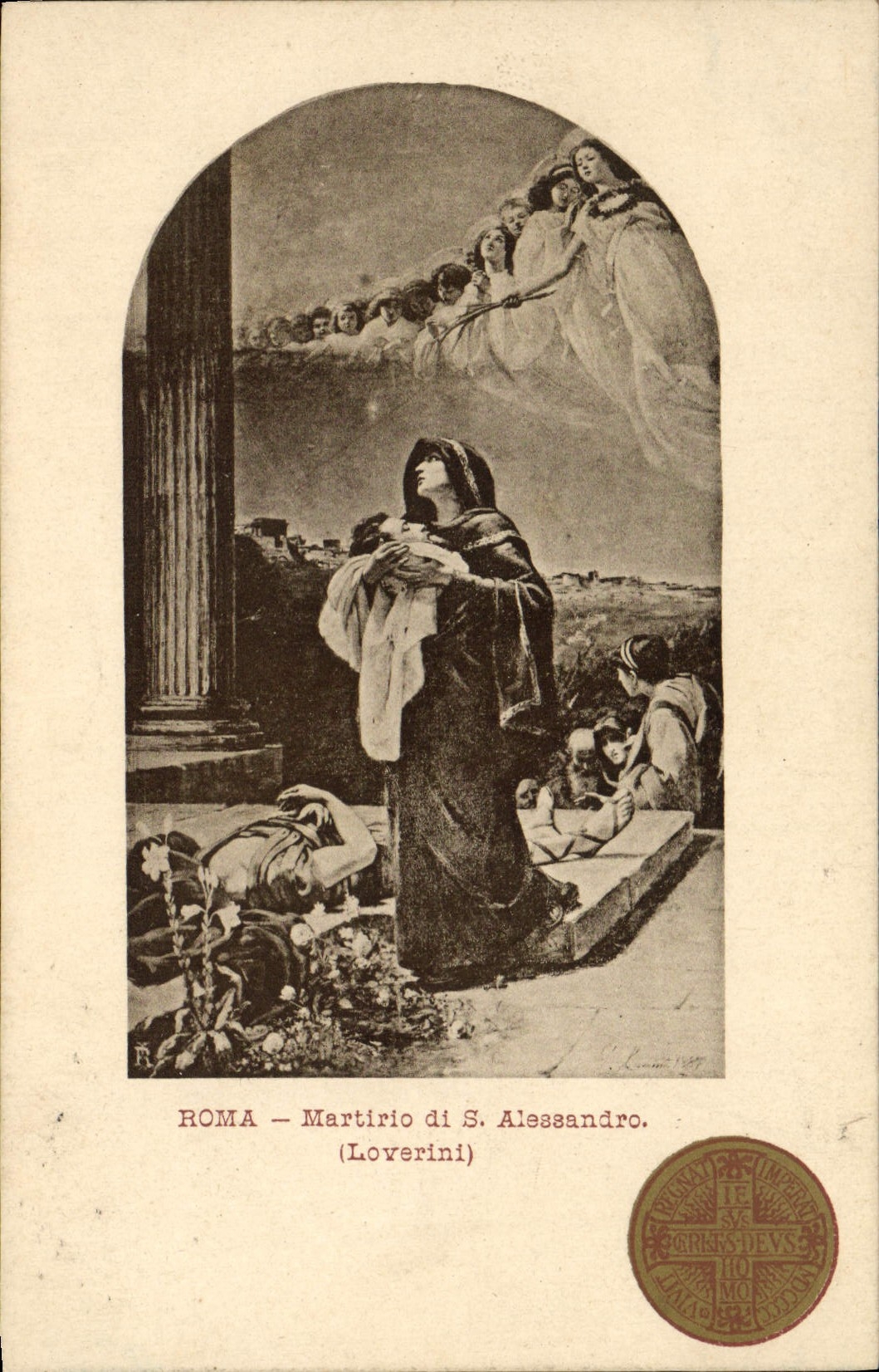 CPA Roma Martirio Di S Alessandro Loverini