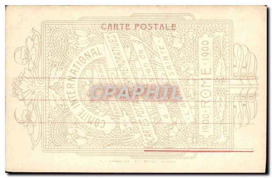 CPA Roma Piazza Colonna — Rückseite
