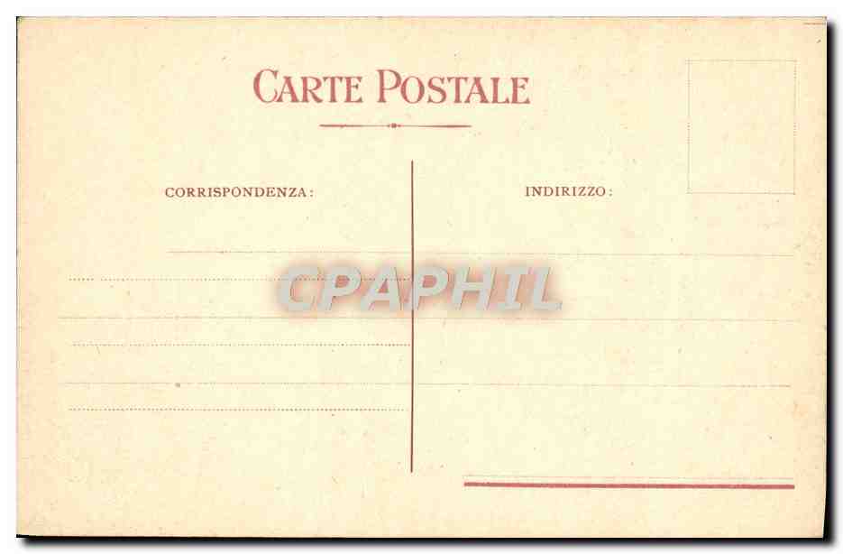 CPA Vesuvio in Eruzione — Verso