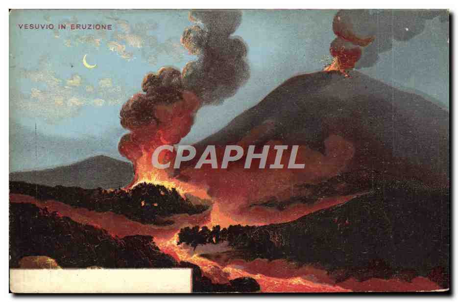 CPA Vesuvio In Eruzione