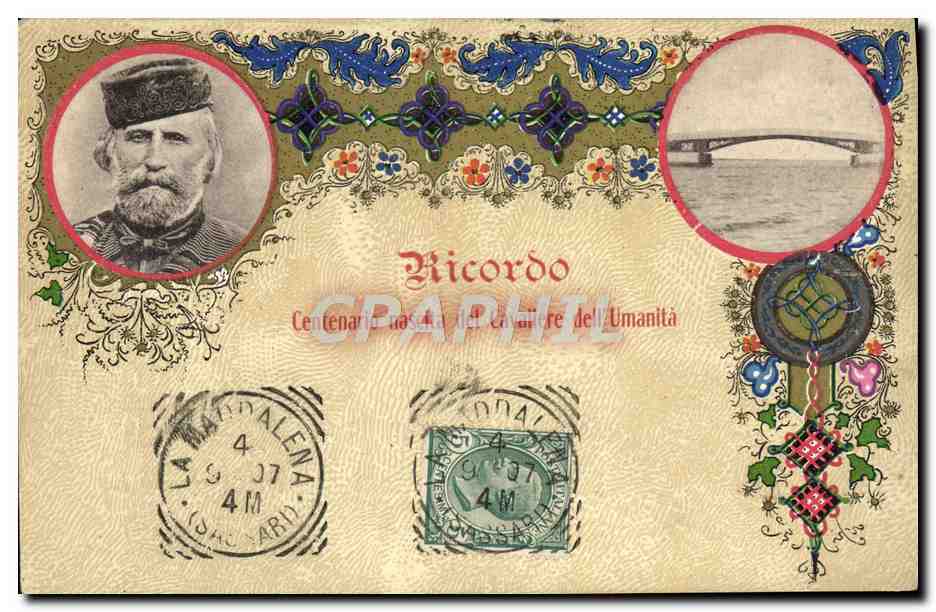 CPA Ricordo Centenario nascita del cavaliere dell Umanita TOP