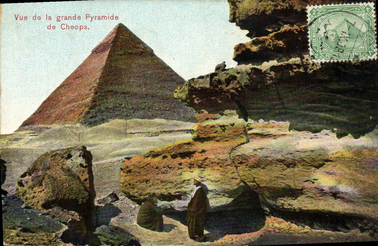 CPA Vue De La Grande Pyramide De Cheops