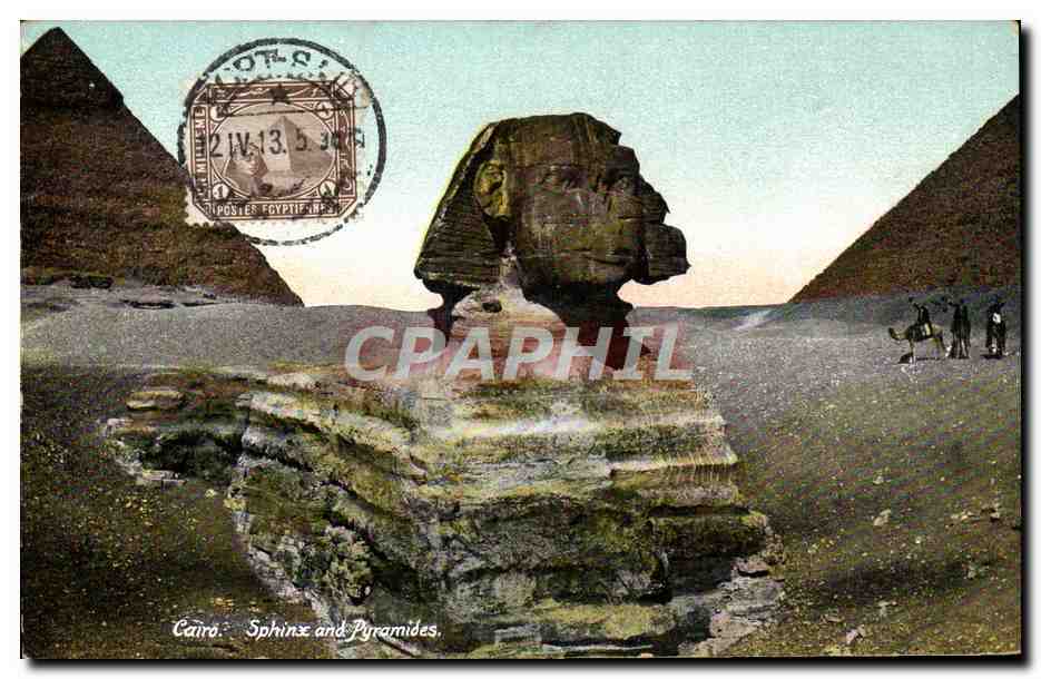 CPA Cairo Sphinx And Pyramides