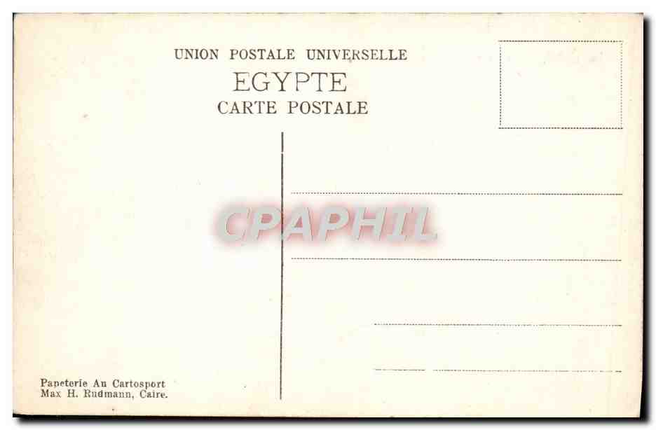 Le Caire. Sphinx et Pyramide de Guizeh. — Verso