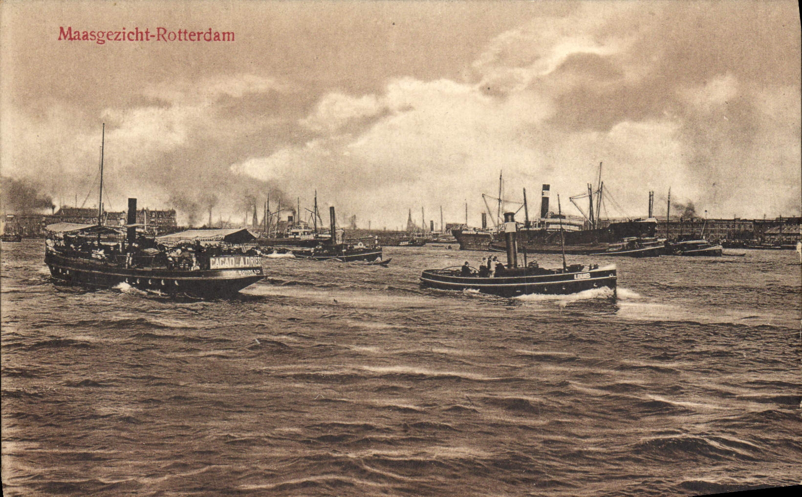 CPA Maasgezicht Rotterdam Bateaux