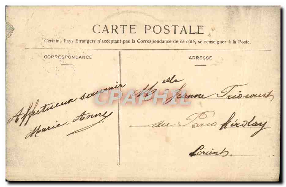 CPA Fantaisie Femme Danseuse — Rückseite