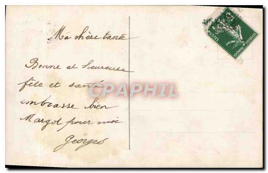 CPA Vive Marie Enfant Telephone — Rückseite