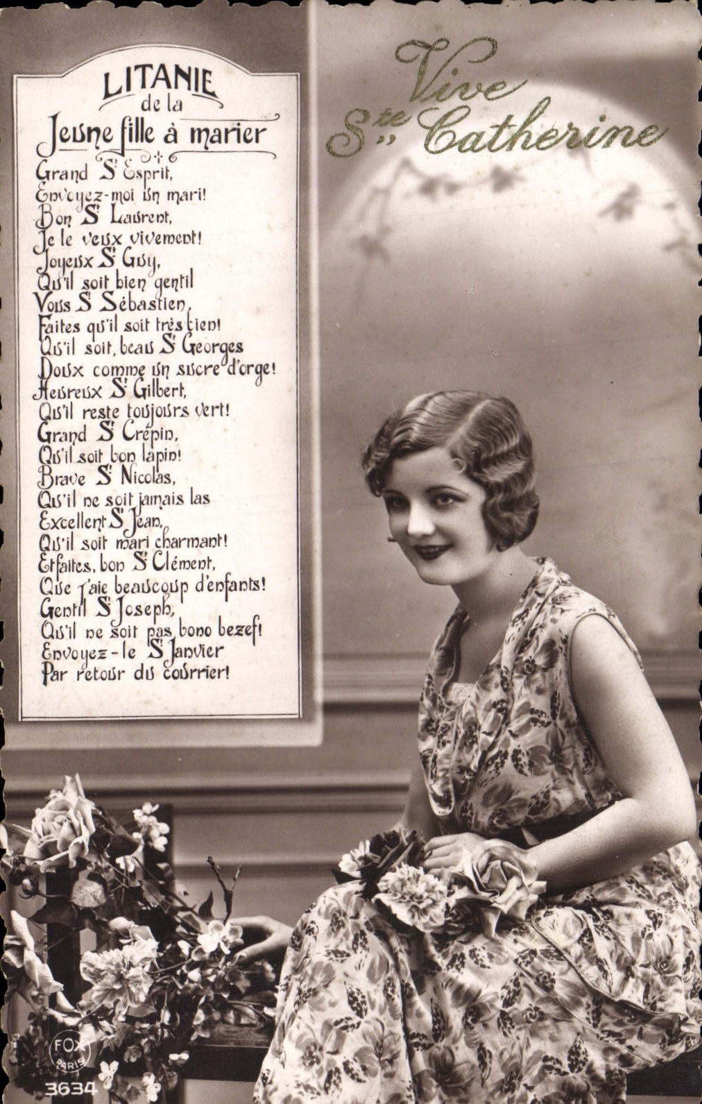 CPA Vive Ste Catherine Femme